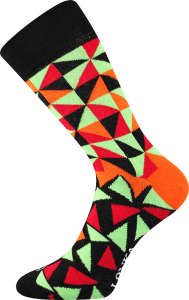 Bunte Socken mit Dreiecken