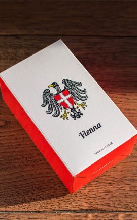 Geschenkbox für Socken mit Wien Motiv