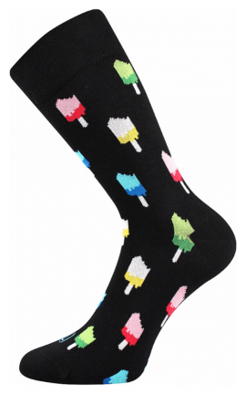 Bunte Socken mit Eis