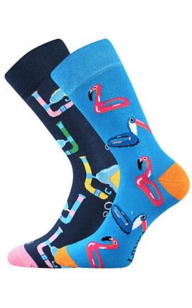 Bunte Socken mit Taucher